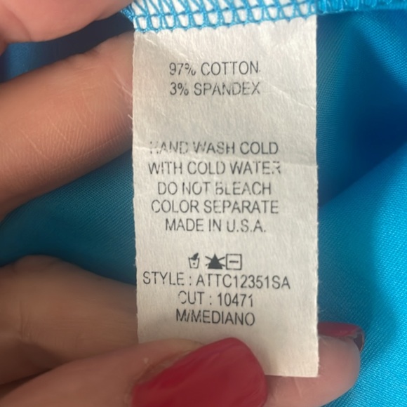 Time After Time Medium Channing Top, Aqua - Picture 9 of 10